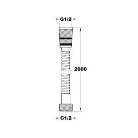 Шланг для душу Paffoni 200 см бронза ZFLO002BR