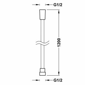 Шланг для душу Tres Satin 120 см із механізмом проти скручування золото 913460912OR