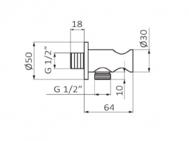 Шланговое подключение GRB Hidromasaje с держателем лейки белый 05006601