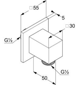 Шланговое подключение Kludi A-Qa белый матовый 655495300