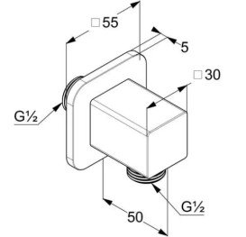 Шлангове підключення Kludi A-Qa брошуроване золото PVD 65548N000