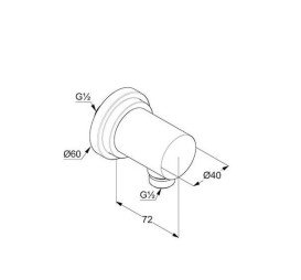 Шлангове підключення Kludi Nova Fonte хром 205430525