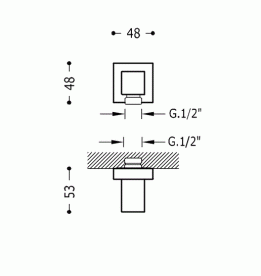 Шланговое підключення Tres латунь хром 00618301
