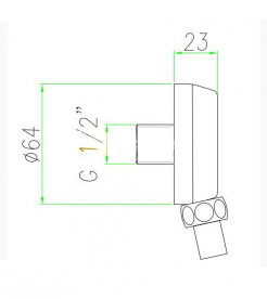 Шланговое подсоединение Fiore бронза 30Z530Z0