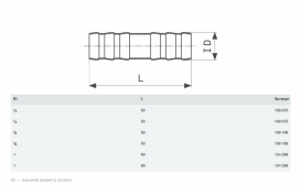 Шланговое соединение Viega 1851 ¾ тонкостенное латунь 108168