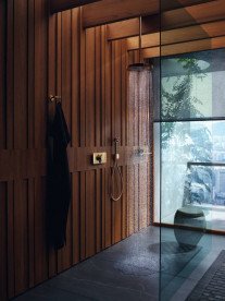 Шланговое подсоединение Hansgrohe Axor One с держателем для душа полированное золото 45723990