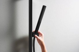 Штанга для душу Hansgrohe Unica Puro S 65 см з тримачем та шлангом 160 см матовий чорний 24402670