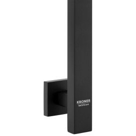 Штанга для душа Kroner KRP Edelstahl Kubus-SCH230 65 см нержавеющая сталь черный CV034876