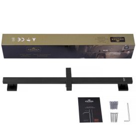 Штанга для душа Kroner KRP Edelstahl Kubus-SCH230 65 см нержавеющая сталь черный CV034876