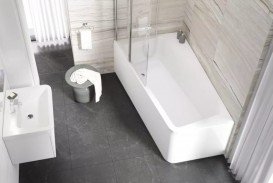 Шторка для прямокутної ванни Ravak 10 ° 10CVS2-100 L двохелементна профіль полірований алюміній скло transparent 7QLA0C03Z1