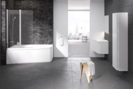 Шторка для прямокутної ванни Ravak 10 ° 10CVS2-100 L двохелементна профіль полірований алюміній скло transparent 7QLA0C03Z1