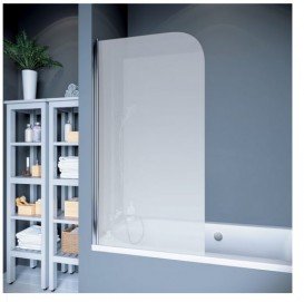 Шторка для ванной Koller Pool Waterfall line QP93 75х140 см левая хром/матовое стекло QP93(left) chrome,grape