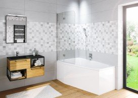 Шторка для ванної Riho Novik Z500 Yukon хром/прозоре скло GZT9200124