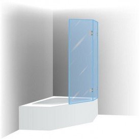 Шторка для ванної Riho Scandic S500-Delta 150/160 прозоре скло GC63200