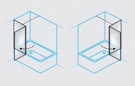 Шторка для ванни Kolpa San Andromeda BS 120-UNI SBR 120х140 см срібло прозоре скло 517770