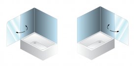 Шторка для ванни Kolpa San Sole TP 75/K L 75х140 см одноелементна профіль срібний скло прозоре 509000