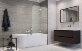 Шторка для ванны Radaway Torrenta PND II 100х150 см левая профиль хром стекло прозрачное 12011202-101L