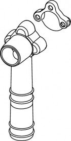 Шумопоглинаючий захисний кожух для настінного куточка TECE TECEflex пластик 718017