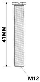 Шуруп для зливної решітки McAlpine L-41 мм латунь хром BSWFERRULE-41