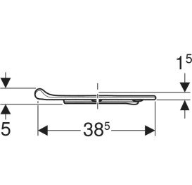 Сиденье для детского унитаза Geberit Bambini с функцией поддержки дюропласт карминово-красный 502.971.FY.1