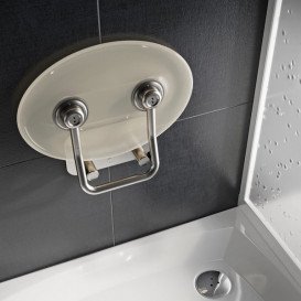 Сидіння для душу Ravak Ovo P II Clear прозорий/нержавіюча сталь B8F0000048