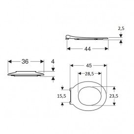 Сиденье для унитаза Geberit Selnova Comfort антибактериальное дюропласт красный 501.558.01.2
