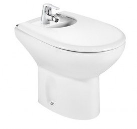 Крышка для биде Roca Victoria дюропласт белый поверхность лакированная A806390004