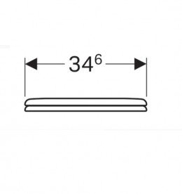 Сиденье с крышкой для детского унитаза Geberit Bambini дюропласт белый 573334000