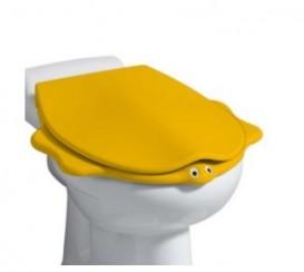 Сиденье с крышкой для детского унитаза Geberit Bambini Черепаха желтый 573362000