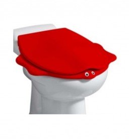 Сидіння з кришкою для дитячого унітазу Geberit Bambini Черепаха червоний 573363000