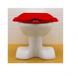 Сидіння з кришкою для дитячого унітазу Geberit Bambini Черепаха червоний 573363000