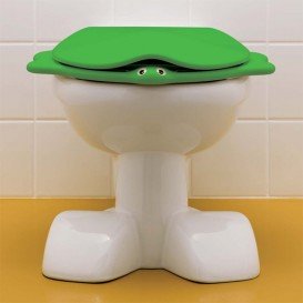 Сиденье с крышкой для детского унитаза Geberit Bambini Черепаха Soft-Close зеленый 573366000
