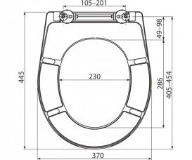 Сиденье с крышкой для унитаза AlcaPlast антибактериальное Soft Close белый A604