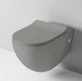 Сидіння з кришкою для унітазу ArtCeram File 2.0 SoftClose дюропласт сірий FLA014 15