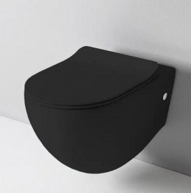 Сидіння із кришкою для унітазу ArtCeram File 2.0 SoftClose дюропласт чорний матовий FLA014 17
