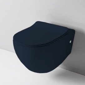 Сидіння із кришкою для унітазу ArtCeram File 2.0 SoftClose дюропласт темно-синій FLA014 36