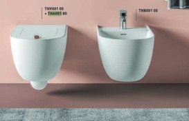 Сиденье с крышкой для унитаза ArtCeram The One дюропласт белый матовый THA001 80