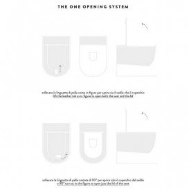 Сиденье с крышкой для унитаза ArtCeram The One дюропласт дуб THA001 82