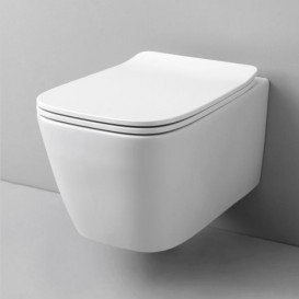 Сидіння з кришкою для унітазу ArtCeram A16 Mini дюропласт білий / хром ASA002 01; 71