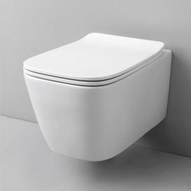 Сиденье с крышкой для унитаза ArtCeram A16 белый матовый/хром ASA001 05;71