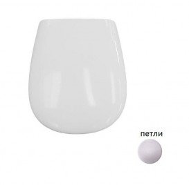 Сиденье с крышкой для унитаза ArtCeram Azuley белый глянцевый/хром AZA001 01;71