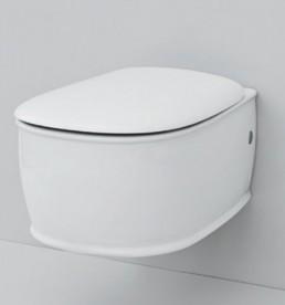 Сиденье с крышкой для унитаза ArtCeram Azuley белый матовый/хром AZA001 05;71