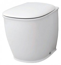 Сидіння з кришкою для унітазу ArtCeram Azuley білий матовий / бронза AZA001 05; 72