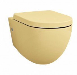 Сиденье с крышкой для унитаза ArtCeram File 2.0 дюропласт жёлтый FLA002 12