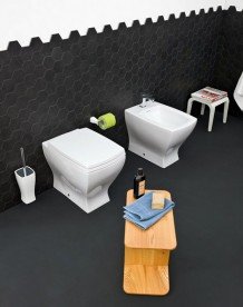 Сидіння з кришкою для унітазу ArtCeram JAZZ білий глянцевий / золото JZA006 01; 73