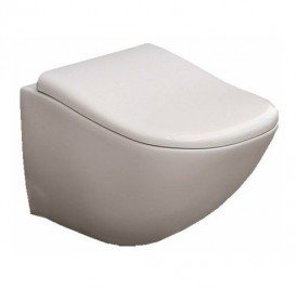 Сиденье с крышкой для унитаза Cielo Fluid с мягким опусканием белый CPVFLTF