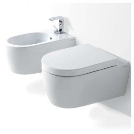 Сиденье с крышкой для унитаза Cielo Smile с мягким опусканием белый CPVSMNEWF