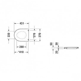 Сиденье с крышкой для унитаза Duravit Darling New/Starck 2 soft-close дюропласт белый 0069890000