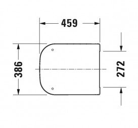 Сидіння з кришкою для унітазу Duravit P3 Comforts soft-close дюропласт білий 0020390000
