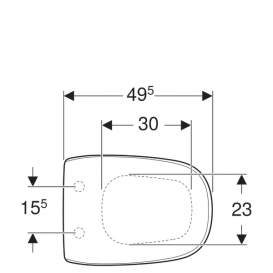 Сиденье с крышкой для унитаза Geberit Citterio дюропласт белый 500.540.01.1